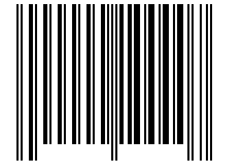 Number 100007 Barcode