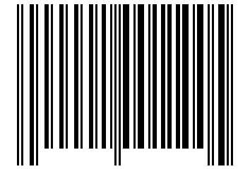 Number 1001100 Barcode