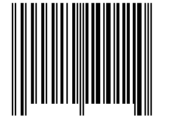 Number 10100110 Barcode