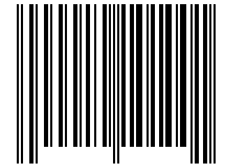 Number 10101001 Barcode