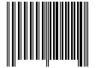 Number 101110 Barcode