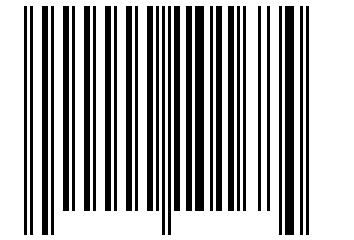 Number 101684 Barcode