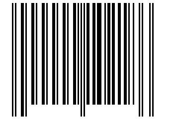 Number 102186 Barcode