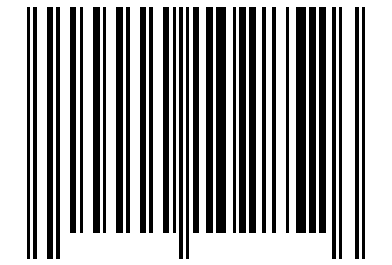 Number 102852 Barcode