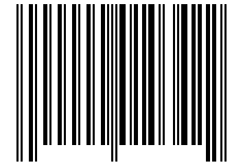 Number 10342 Barcode