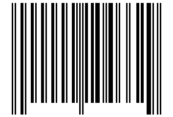 Number 104662 Barcode