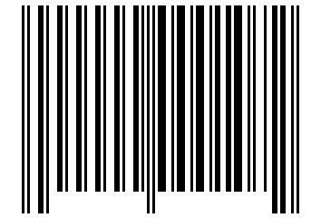 Number 107 Barcode