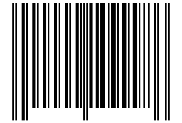 Number 109998 Barcode