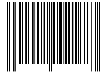 Number 11002168 Barcode