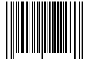 Number 11003 Barcode