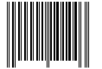 Number 1101003 Barcode