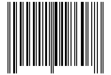Number 11018607 Barcode