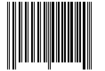 Number 11020 Barcode