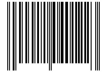 Number 11040122 Barcode
