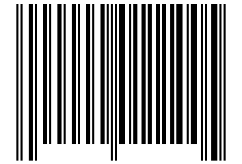 Number 11100 Barcode