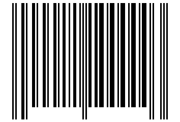 Number 11100000 Barcode