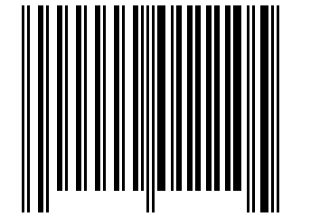 Number 11105 Barcode