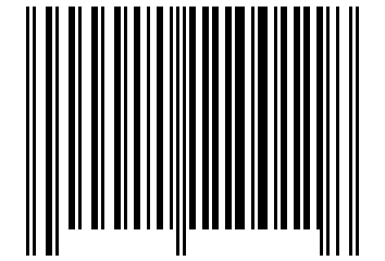 Number 11110011 Barcode