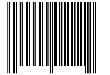 Number 11112 Barcode