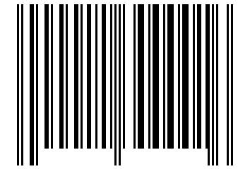 Number 11300001 Barcode