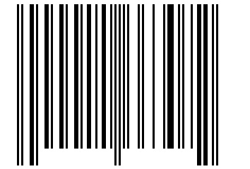 Number 11663072 Barcode