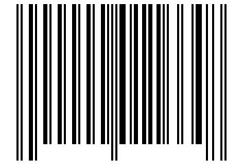 Number 11664 Barcode