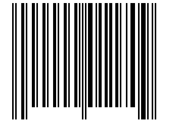 Number 11709 Barcode