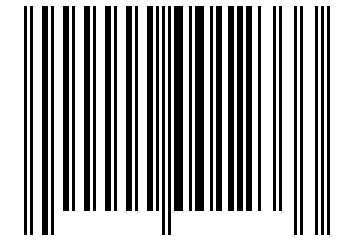 Number 1233 Barcode