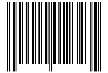 Number 12343 Barcode
