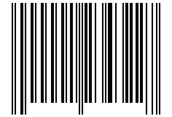 Number 1234322 Barcode