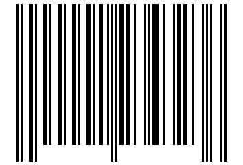 Number 1234323 Barcode