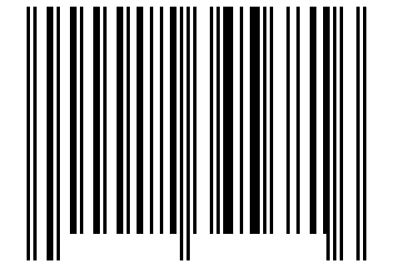 Number 12345681 Barcode