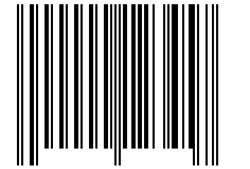 Number 123457 Barcode