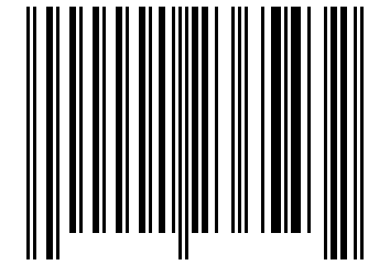Number 1236543 Barcode