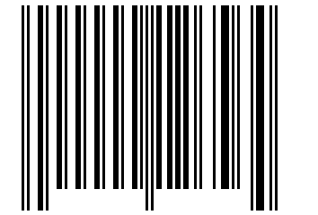 Number 126564 Barcode