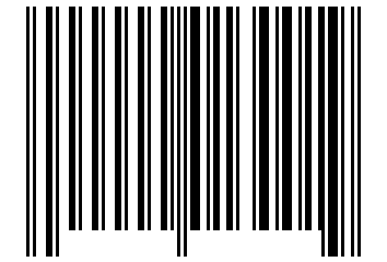 Number 13001 Barcode
