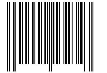 Number 132343 Barcode