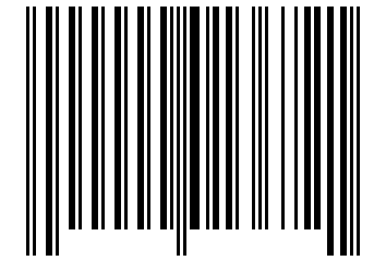 Number 13672 Barcode