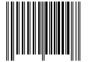 Number 14007 Barcode