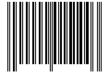 Number 15100 Barcode