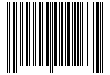 Number 166 Barcode