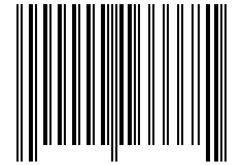 Number 166668 Barcode