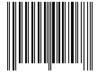Number 17077 Barcode