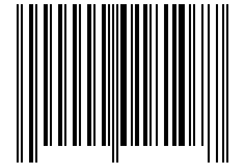 Number 18107 Barcode