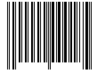 Number 185 Barcode