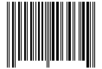 Number 21403034 Barcode