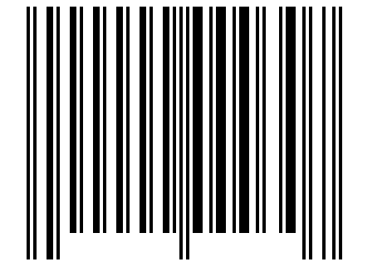 Number 307 Barcode
