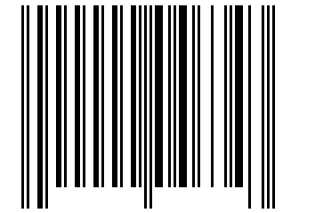 Number 46343 Barcode