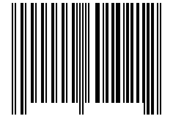 Number 601021 Barcode