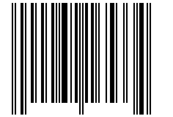 Number 62165334 Barcode